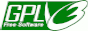 88x31 button that has a text that says 'GPL 3 free software'